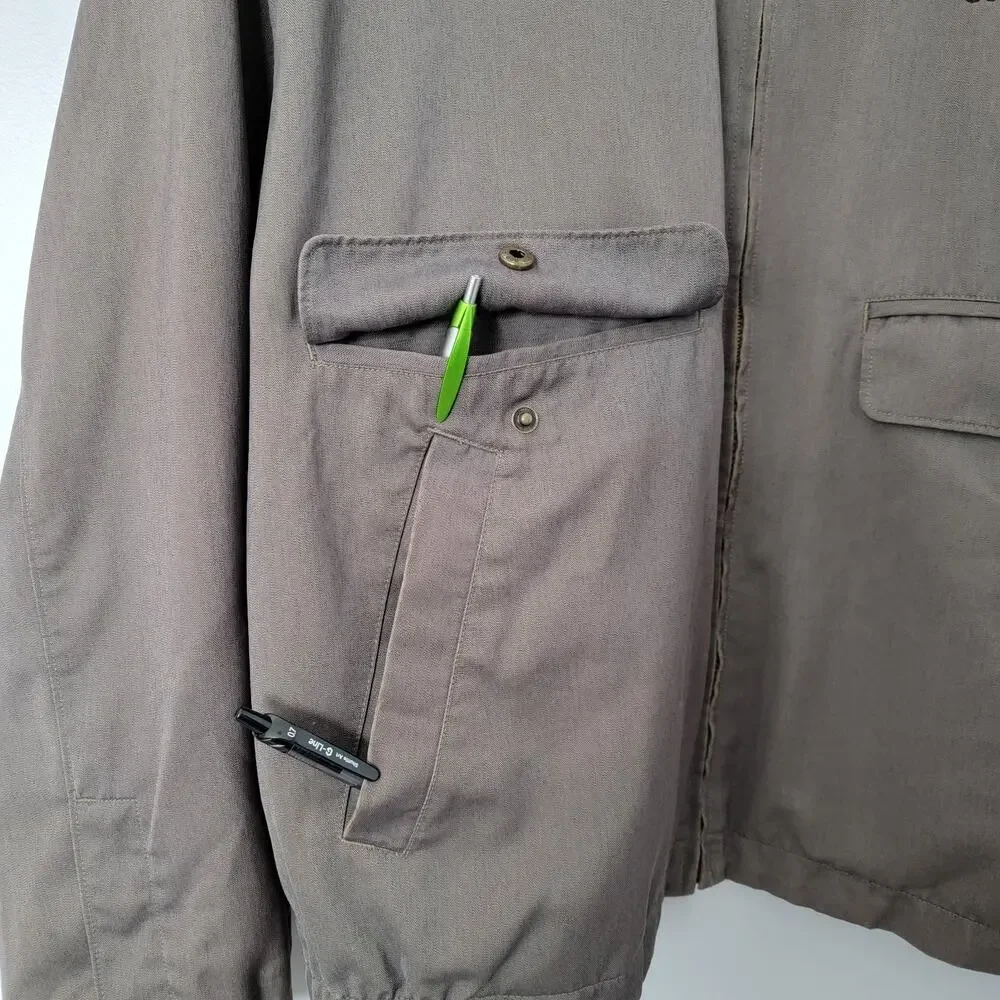 Cutter & Buck Golf Jacket Green Men L Preppy Outerwear Grayhawk Golf Club Casual